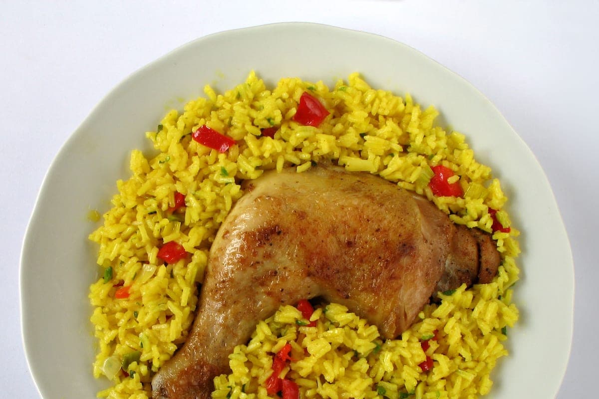 Arroz con pollo a la cubana