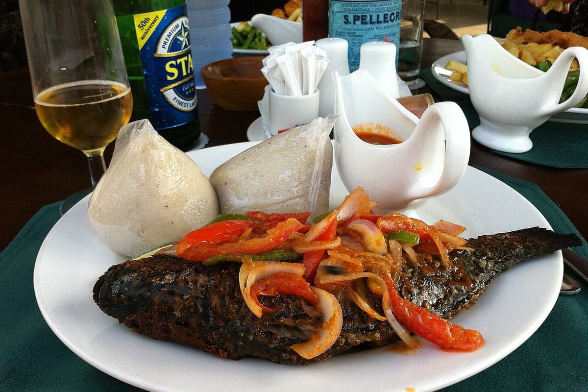 Banku mit Tilapia